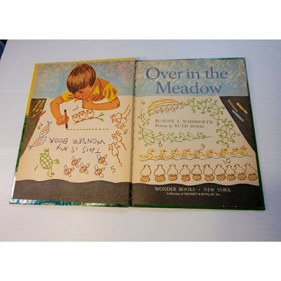 Vintage 1974 Over in the Meadow by Wonder Books - Picture 2 of 10